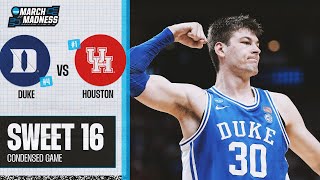 Duke vs Houston  Sweet 16 NCAA tournament extended highlights [upl. by Bertha]