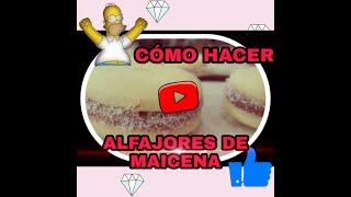 ALFAJORES DE MAICENA MUY FÁCIL DE HACERCOMO HACER ALFAJORES DE MAICENA DELICIOSOS [upl. by Cohberg]