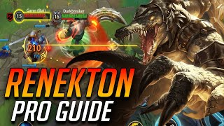 WILD RIFT NEW CHAMPION RENEKTON GUIDE  HOW TO PLAY RENEKTON amp BEST RENEKTON BUILD [upl. by Yeltihw]