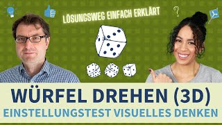 Würfel drehen 3D  Visuelles Denken amp Räumliches Vorstellungsvermögen trainieren lernen [upl. by Gaivn34]