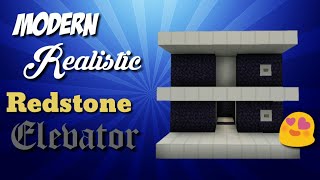 MC Bedrock Modern Realistic Redstone Elevator [upl. by Imoen]