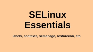 SELinux Essentials  RHCETOPIC [upl. by Ynagoham]