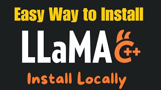 Easiest Way to Install llamacpp Locally and Run Models [upl. by Odraner]