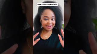 fronicles How I blow dry my hair 4chair naturalhair naturalhairstyles 4cwashday blackhair [upl. by Nibuz]