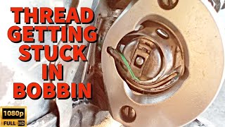 THREAD GETTING STUCK IN BOBBIN [upl. by Birecree74]