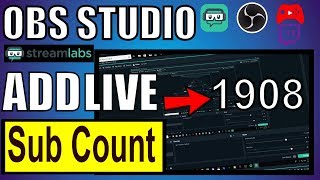 How To Add Live Subscriber Count To Streamlabs OBS Fast [upl. by Willms]