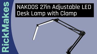 NAKOOS 27in Adjustable LED Desk Lamp with Clamp [upl. by Sosthina250]