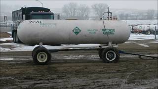 NH3 Anhydrous Ammonia Nurse Tank Burst [upl. by Llehcar]