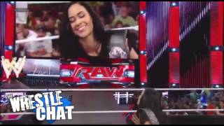 WWE Paige debuts and confronts Divas Champion AJ Lee [upl. by Lemieux]