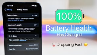 100 Battery Health Has Changed  Dropping Fast [upl. by Buyers]