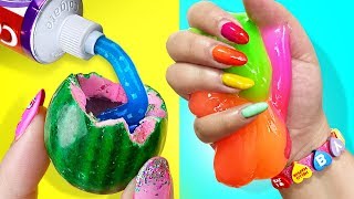 HAZ SLIME CON 2 INGREDIENTES 💦Recetas que NUNCA Fallan SIN BORAX [upl. by Mcknight233]