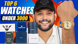 6 Best Watch For Men Under 3000🔥 College Watch Haul Review 2024  Casio Timex Nibosi  ONE CHANCE [upl. by Briggs]