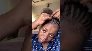 Fulani braids on my natural hair [upl. by Mali213]