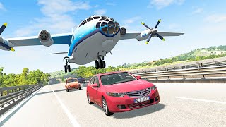 Airplane Crashes and Emergency Landing 1 Marathon  BeamNG DRIVE  SmashChan [upl. by Ludwigg]