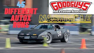 45 Different Vehicles 45 Different Autocross Runs from Goodguys Nashville 2021 [upl. by Haymes]