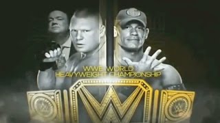 WWE Night of Champions 2014  Brock Lesnar vs John Cena WWE Night of Champions 2014 [upl. by Occer]