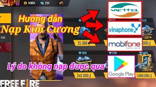 FREE FIRE  Hướng dẫn nạp kim cương bằng thẻ điện thoại  Falcon [upl. by Ahel556]