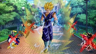 Vegito soleando por el parque Dragon Ball Legends [upl. by Nagiem]