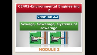 Environmental Engineering 2KTU SyllabusModule 2Chapter 22 Sewage Sewerage Systems of sewerage [upl. by Southard]