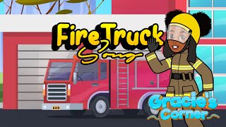 Fire Truck Song  An Original Song by Gracie’s Corner  Nursery Rhymes  Kids Songs [upl. by Delly213]