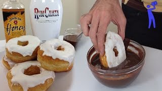 Drunken Donuts  Cooking with Booze  Tipsy Bartender [upl. by Nonnair22]