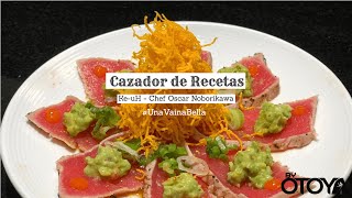 Tataki de Atun y Rollo de Camaron con Salmon Picante  Cazador de Recetas  Episodio No 2  byOtoya [upl. by Ayrotal587]