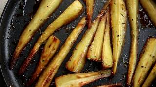 Honey amp Maple Roasted Parsnips [upl. by Nerreg580]