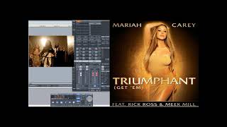 Mariah Carey ft Rick Ross amp Meek Mill – Triumphant Get ‘Em Slowed Down [upl. by Sacram]