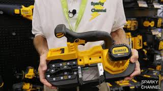 DeWalt 20V Max Mini Band Saw 2 12quot Capacity DCS371 Review from NECA 2019 [upl. by Lita]