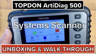 TOPDON ArtiDiag500 Car Scanner Code Read OBD2 Engine ABS SRS Transmission Auto Vin Battery [upl. by Anyaled]