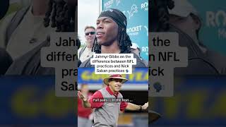 Jahmyr Gibbs compares Nick Saban practices to NFL practices 🗣️ shorts [upl. by Miranda113]