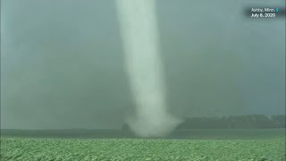 IMPRESSIVE Drill Bit Tornado Near Ashby Minnestoa July 8 2020 [upl. by Winnick]