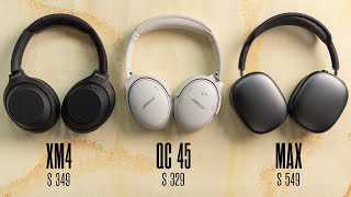 Sony XM4 vs Bose QC45 vs AirPods Max con 🕶 y 😷 [upl. by Elisabeth]