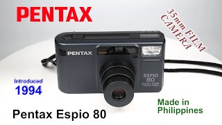 1994 Pentax Espio 80  35mm Film Camera [upl. by Leuqram]