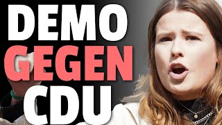 💥SCHADENFREUDE HEUTE DEMO GEGEN CDU😂 [upl. by Nired816]