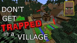 Minecraft 5 WAYS TO TRAP the NEW 110111 Villages [upl. by Nibram781]