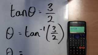 How to use a calculators inverse tan function [upl. by Jami]