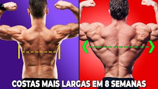 TOP 3 EXERCÍCIOS PARA DEIXAR AS COSTAS MAIS LARGAS DE FORMA RÁPIDA [upl. by Aruon]