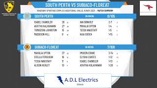 WA Premier Cricket  Female Youth League Under 17s  Round 10  South Perth v SubiacoFloreat [upl. by Ahsaeym98]