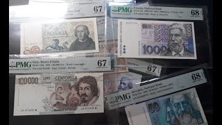 140 World Banknotes PMG 67 – 68 Grading Collection – Sept 7 2024 banknote currency pmg [upl. by Jessie]