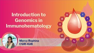 Genomics in Immunohematology  Introduction [upl. by Largent]