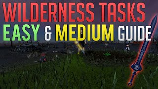 Easy amp Medium wilderness tasks guide  Runescape 3 [upl. by Aket85]