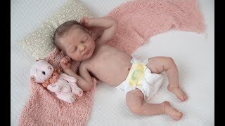 Lifelike Full Body Silicone Reborn Baby Girl Sammy [upl. by Sanfourd]