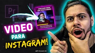 Como Fazer Video com TITULO e LEGENDA para o Instagram  2020 [upl. by Acinna]