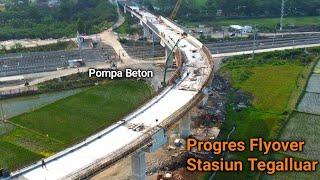 Progres Terkini Flyover Akses Stasiun Tegalluar Kereta Cepat semakin diKebut [upl. by Alwitt]