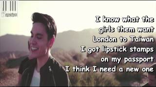 Talk Dirty Lyrics  Sam Tsui  Talk Dirty Lyrics [upl. by Etnecniv]