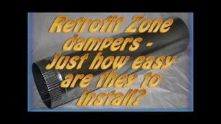 Retrofit Damper Installation Instruction Video [upl. by Yelnikcm]