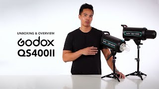 Unboxing and Overview of the Godox QS400II Studio Flash Monoblock Strobe [upl. by Eerahc]