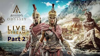 AC Odyssey  No commentary  Part 2  Live  Full Game Walkthrough [upl. by Dorothee543]