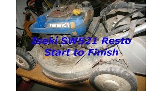 Iseki SW521 mower restoration 0001 [upl. by Arytal139]